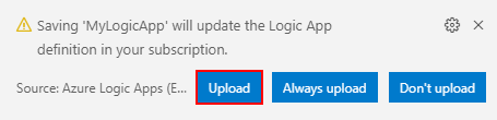 Screenshot eines Visual Studio Code-Dialogfelds mit hervorgehobener Schaltfläche 