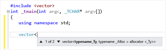Visual C++-Parameterhilfe