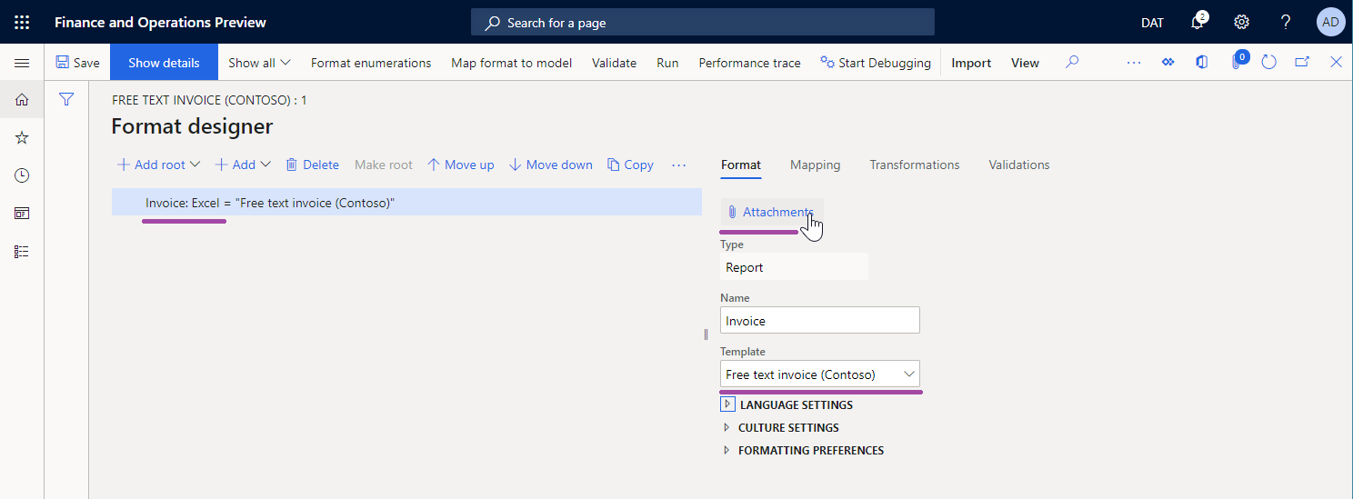 Screenshot of adding an attachment to the Excel File component.