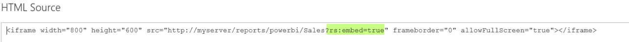 Screenshot of iFrame code.
