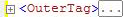 Código XML que muestra las tres etiquetas ocultas