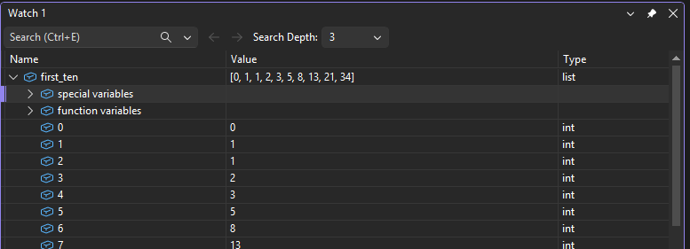 Captura de pantalla donde aparece el depurador de Visual&nbsp;Studio Code.