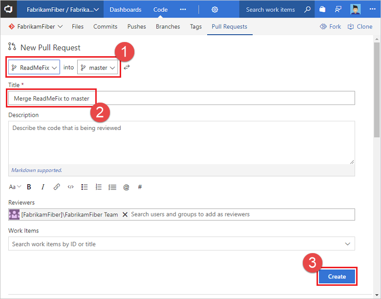 Créer un Pull Request dans le portail web