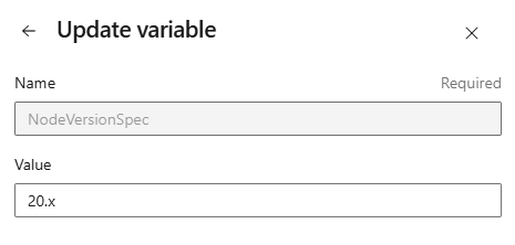 Schermopname van het bijwerken van de waarde van een variabele in de wachtrijtijd.