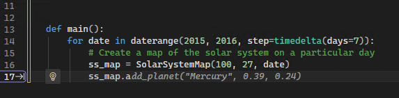 schermopname met codevoltooiingen voor Python-code in Visual Studio.