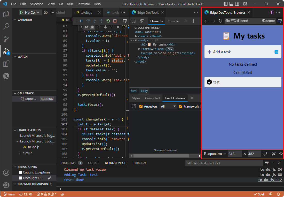 Browser incorporado