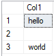 Resultados da consulta usando <span class=